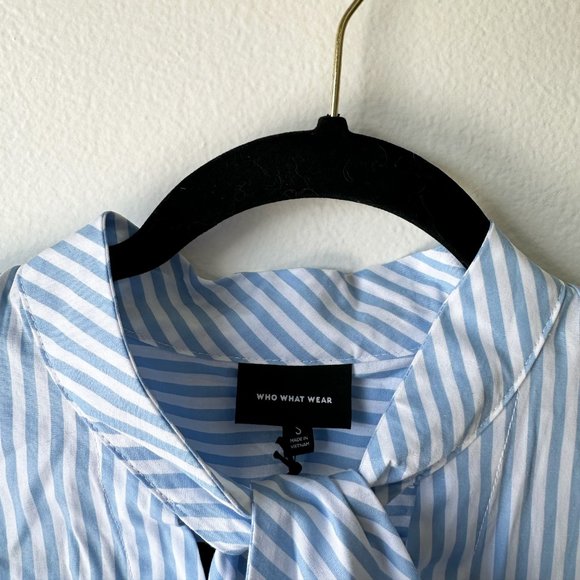NWT - Who What Wear Stripe Dress Shirt - Picture 6 of 6